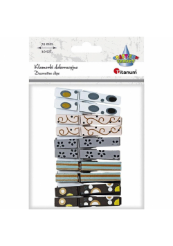 Klamerki drewniane mix 10szt