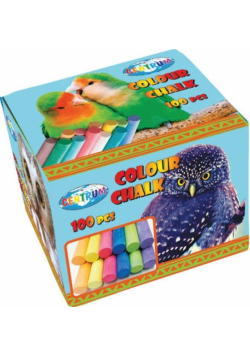 Kreda tablicowa kolorowa 100szt 80373