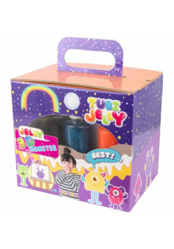 Tubi Jelly 6 kol. + akwarium - Potworki TUBAN