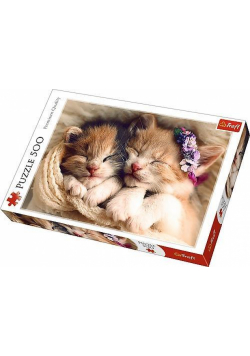 Puzzle 500 Śpiące kotki TREFL