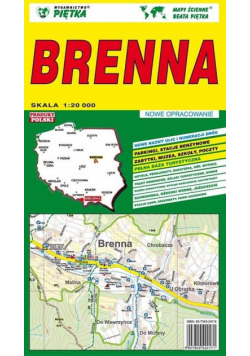 Brenna 1:20 000 plan miasta PIĘTKA