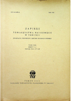 Zapiski Towarzystwa Naukowego w Toruniu