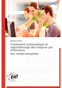 Traitement automatique et apprentissage des langues par ordinateur