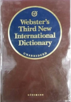 Webster's Third New International Dictionary, Unabridged