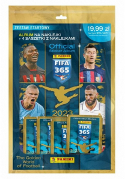 FIFA 365 2023 Zestaw startowy Album na naklejki + 4 saszetki