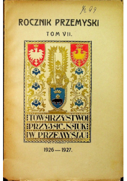 Rocznik przemyski tom VII 1927 r.