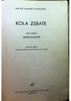 Koła zębate sprawdzanie