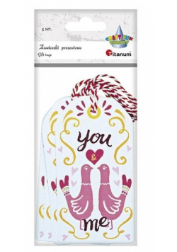 Zawieszki prezentowe gołębie you&me 5szt