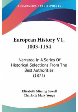 European History V1, 1003-1154