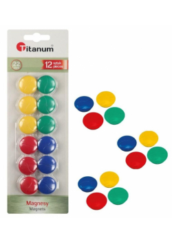 Magnesy do tablic 22mm 12szt