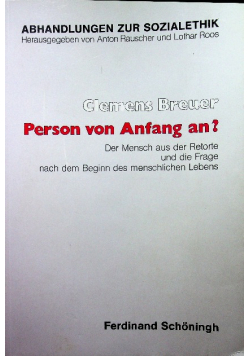Person von anfang an
