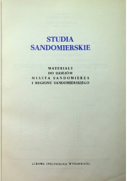 Studia Sandomierskie