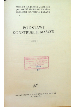 Podstawy Konstrukcji Maszyn Część I