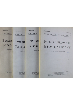 Polski Słownik Biograficzny Tom XXVIII Część 1 do 4