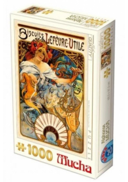 Puzzle 1000 Alfons Mucha, Herbatniki Lefevre-Utile