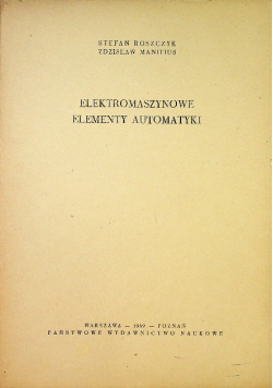 Elektromaszynowe elementy automatyki