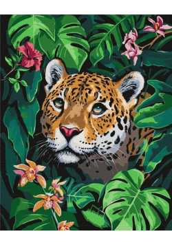 Malowanie po numerach - Wielkość dżungli 40x50cm
