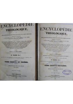 Encyclopedie Theologique Tom 31 i 32 1849 r.