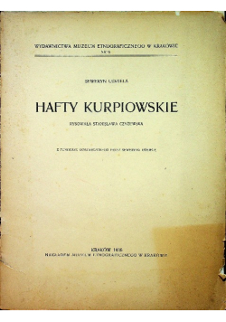 Hafty Kurpiowskie 1936 r.