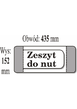Okładka na zeszyt do nut (50szt) IKS