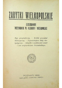 Zabytki wielkopolskie 1929 r.