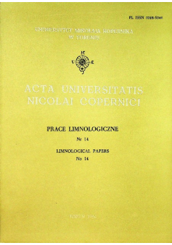 Acta Universitatis Nicolai Copernici nr 14