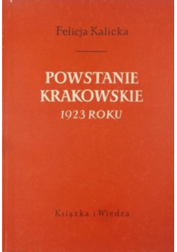 Powstanie Krakowskie 1923 roku