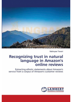 Recognizing trust in natural language in Amazon's online reviews