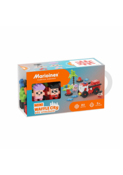 Marioinex Klocki Mini Waffle Wóz Strażacki 80 elementów