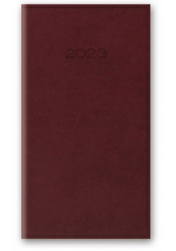 Kalendarz 2023 A6 tygodniowy VIVELLA Bordo
