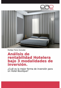 Análisis de rentabilidad Hotelera bajo 3 modalidades de inversión.