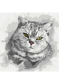 Malowanie po numerach - Zielonookie.. 30x30cm