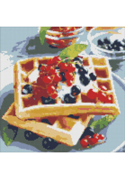 Diamentowa mozaika - Gofry Belgijskie 40x40cm