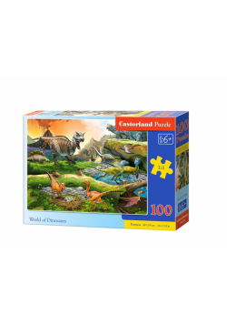 Puzzle 100 World of Dinosaurs CASTOR