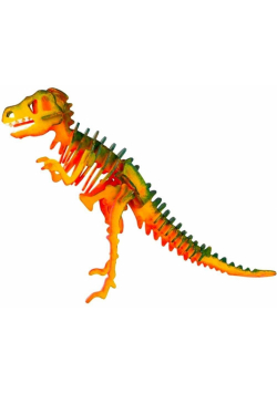 Puzzle drewniane 3D Do Malowania Dinozaur T-Rex