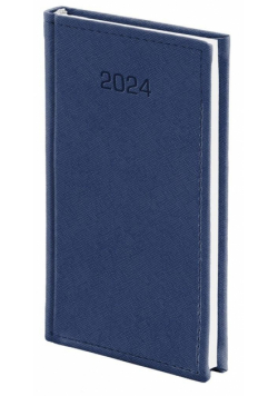 Kalendarz 2024 A6 Tygodniowy Cross granatowy