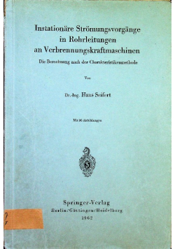 Instationare Stromungsvorgange in Rohrleitungen an Verbrennungskraftmaschinen
