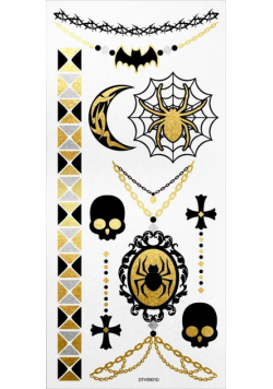 Tatuaże metaliczne halloweenowe
