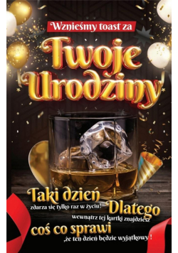 Karnet Urodzinowy + naklejka