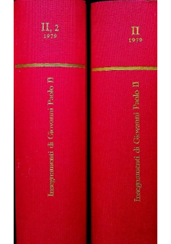 Insegnamenti di Giovanni Paolo II Tom II Część 1 i  2
