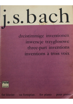 J S Bach dreistimmige inventionen
