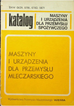 Maszyny i urządzenia dla przemysłu spożywczego