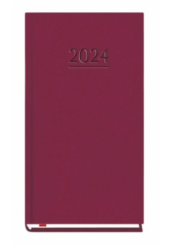Terminarz 2024 Kieszonkowy wiśnia