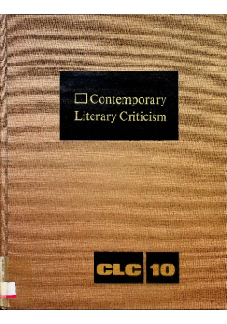 Contemporary Literary Criticism Vol 10