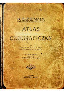 Kozenna atlas geograficzny 1927 r.