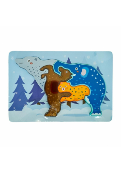 Puzzle drewniane animal Miś