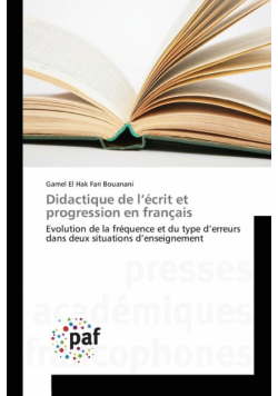 Didactique de l'écrit et progression en français