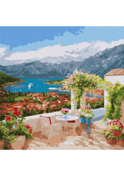 Malowanie po numerach - Zatoka Kotorska 50x50cm