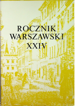 Rocznik warszawski tom XXIV