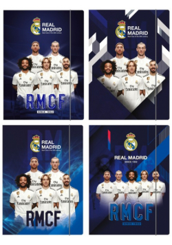 Teczka z gumką A4 Real Madrid 5 10 sztuk mix